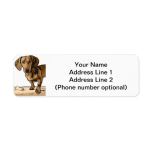 Etiqueta dachshund