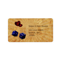 dados azul marino Vintage Vegas