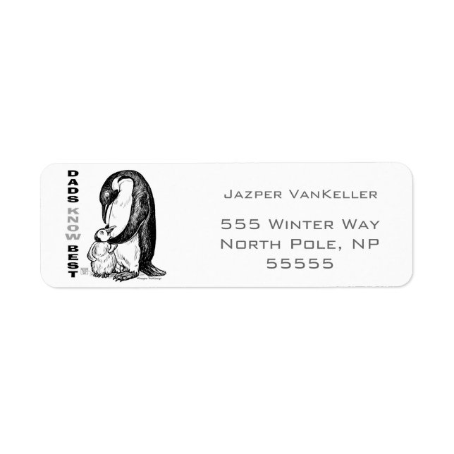 Etiqueta Dads Know Best (Frente)