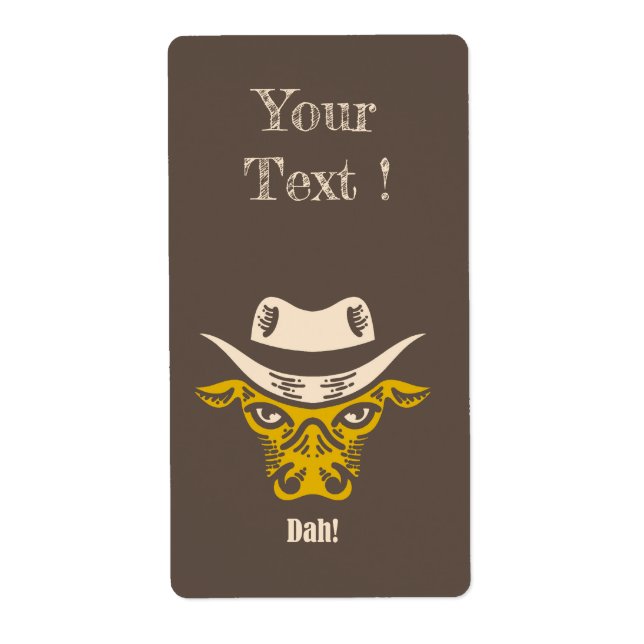 Etiqueta ¡Dah! (Frente)