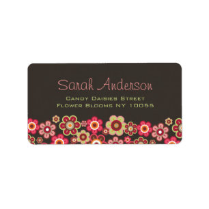 Etiqueta Daisies de golosinas rosadas flamencos Famosos de 