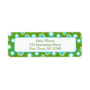 Etiqueta Daisies de Personalizable