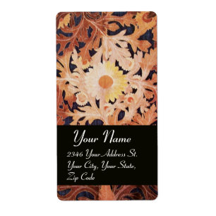 Etiqueta DAISY, amarillo marrón negro