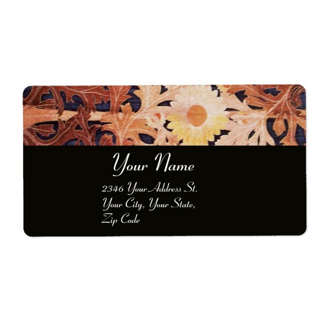 Etiqueta DAISY, amarillo marrón negro (Frente)