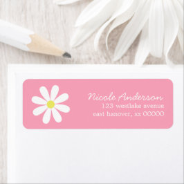 Etiqueta Daisy en rosa