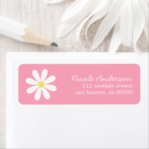 Etiqueta Daisy en rosa