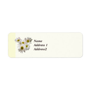 Etiqueta Daisy Heart Save the Date