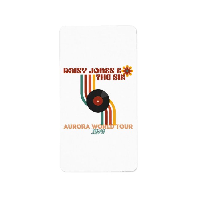 Etiqueta Daisy Jones Los Seis (Frente)
