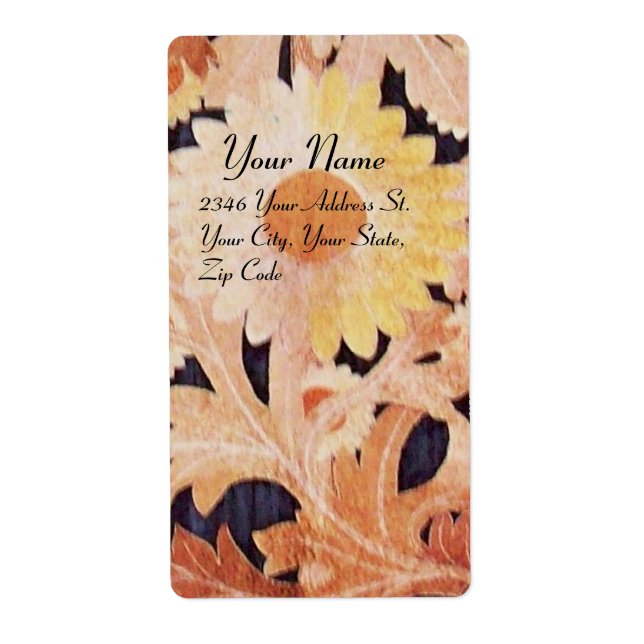 Etiqueta DAISY , negro marrón blanco (Frente)