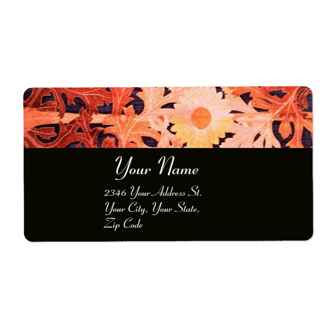 Etiqueta DAISY , negro marrón rojo (Frente)