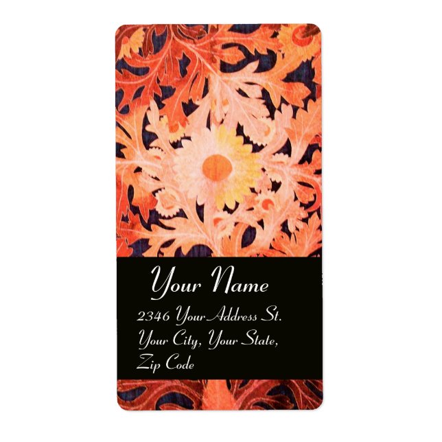 Etiqueta DAISY , negro marrón rojo (Frente)