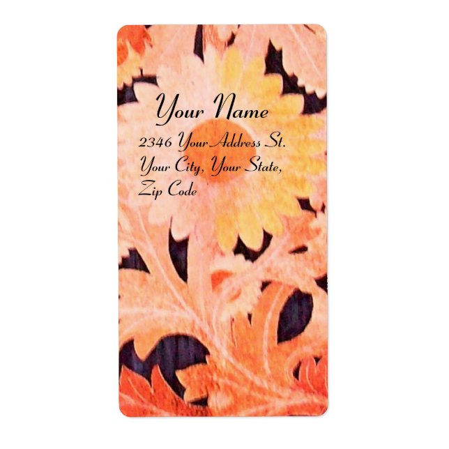 Etiqueta DAISY , negro rosado rojo (Frente)