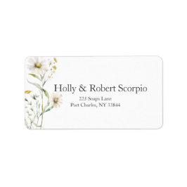 Etiqueta Daisy Wildflower Boda