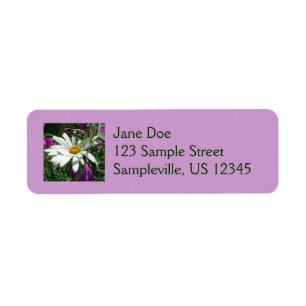 Etiqueta Daisy y Fireweed Wildflower