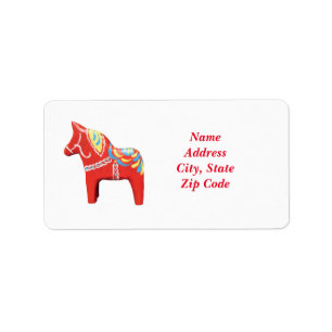 Etiqueta Dala Horse Address Labels