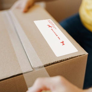 Etiqueta Dala sueca roja naviera de caballos