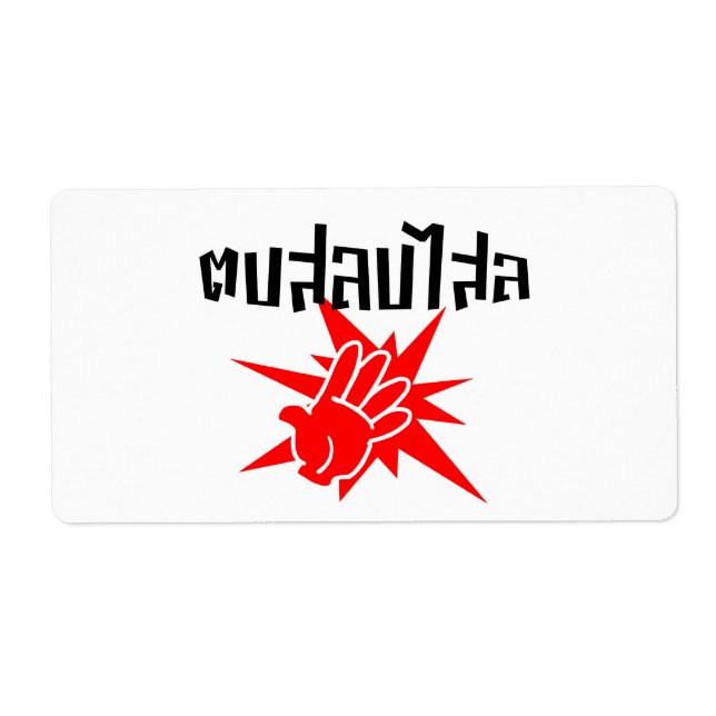 Etiqueta Dale una cachetada a Silly Universidad de Beirut,  (Frente)