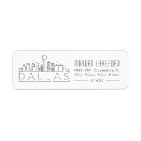 Dallas, Texas Stylized Skyline |