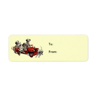 Etiqueta Dalmation-pups-fire-Engine, A:De: