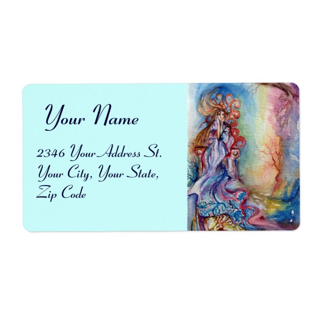 Etiqueta DAMA DEL LAGO, Mágica y Misterio (Frente)