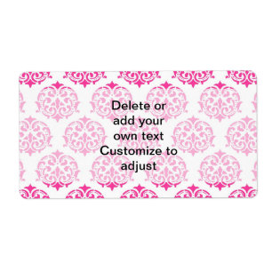 Etiqueta Damasco de las rosas fuertes