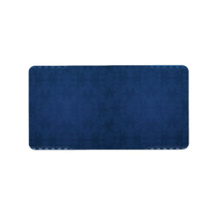Etiqueta Damasco elegante de los azules marinos