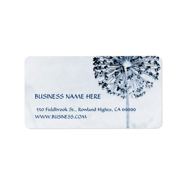 Etiqueta Dandelion Blue (Frente)