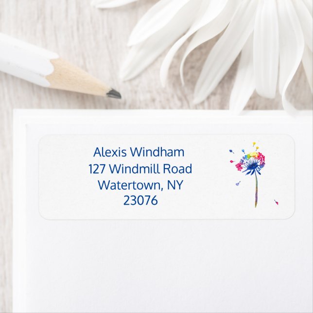 Etiqueta Dandelion personalizada (In situ)