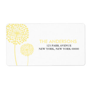 Etiqueta Dandelions amarillos