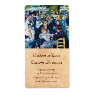 Etiqueta Danza en el Moulin de la Galette Auguste Renoir