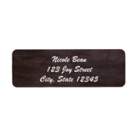 Dark Wood Rustic Invitation