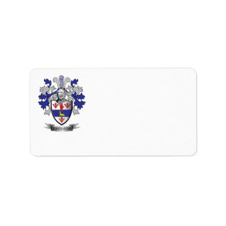 Etiqueta Davidson Family Crest Coat of Arms