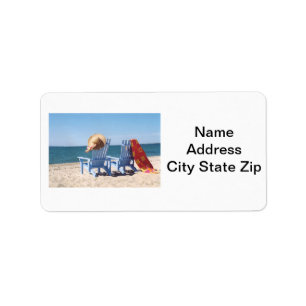 ETIQUETA DAY AT THE BEACH ADDRESS LABELS
