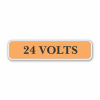 Etiqueta de 24 voltios