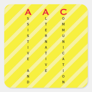 Etiqueta de AAC amarilla