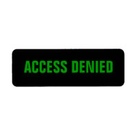 Etiqueta de acceso denegado