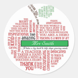 Etiqueta de accesorios para profesores de libros