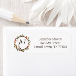 Etiqueta de Acción de Gracias de Cosecha de la Cos