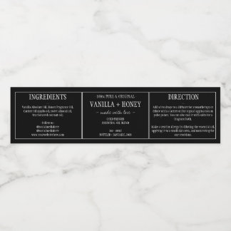 Etiqueta de aceite esencial