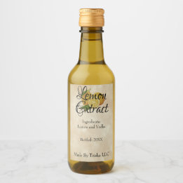 Etiqueta de aceite para extracción de limón person