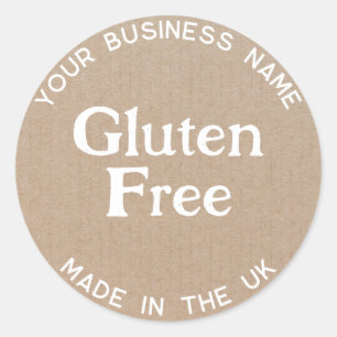 Etiqueta de Acondicionamiento Alérgico Gluten Libr