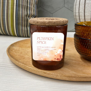 Etiqueta de acuarela moderna con velas perfumadas 