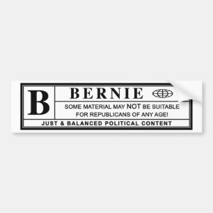 Etiqueta de advertencia de Bernie Sanders