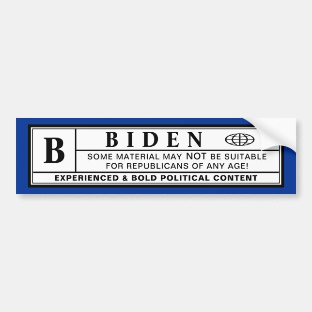 Etiqueta de advertencia de Biden (Frente)