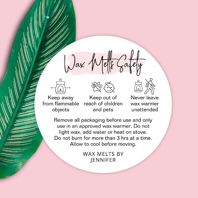 Etiqueta de advertencia de fusión de cera Pegatina (Subido por el creador)