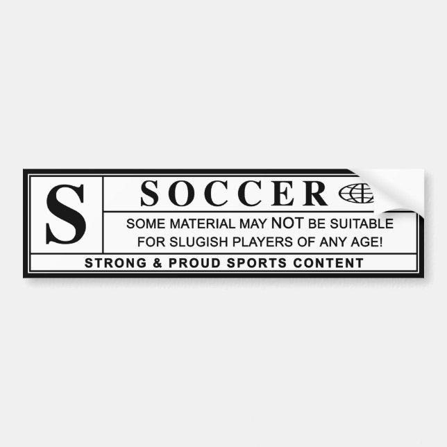 etiqueta de advertencia de fútbol (Frente)