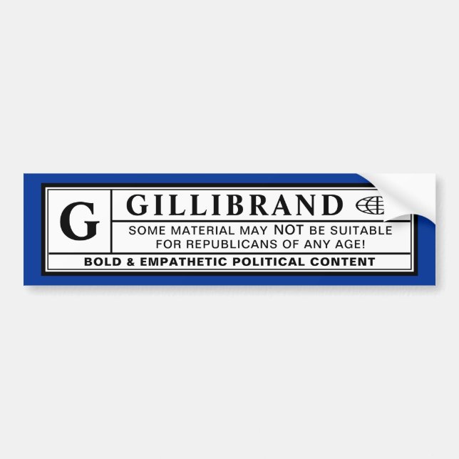 Etiqueta de advertencia de Gillibrand (Frente)