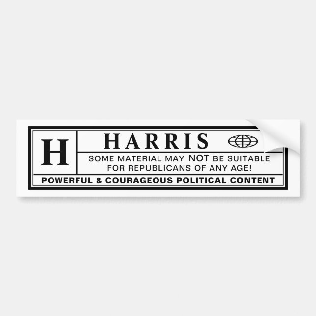 Etiqueta de advertencia de Harris (Frente)