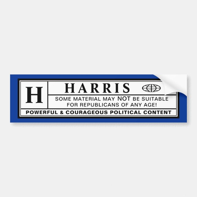Etiqueta de advertencia de Harris (Frente)