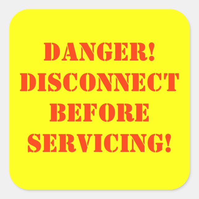 Etiqueta de advertencia de peligro (Anverso)